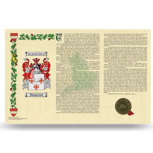 Murgatroyd Armorial History Landscape Style