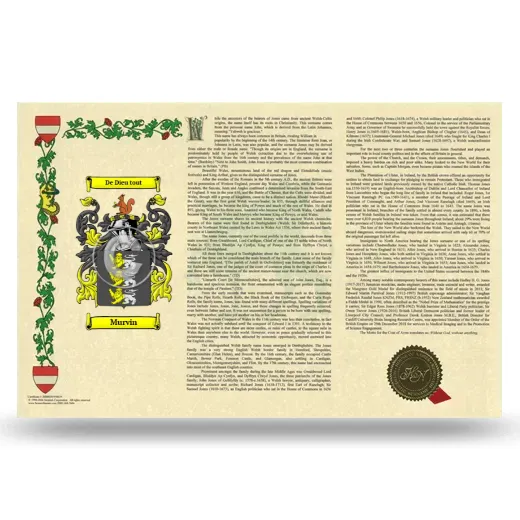 Murvin Armorial History Landscape Style
