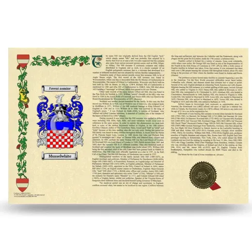 Musselwhite Armorial History Landscape Style