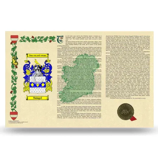 Naingel Armorial History Landscape Style