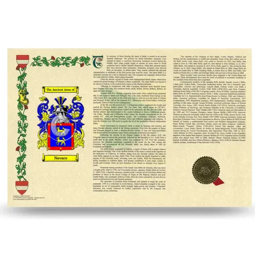 Navaro Armorial History Landscape Style