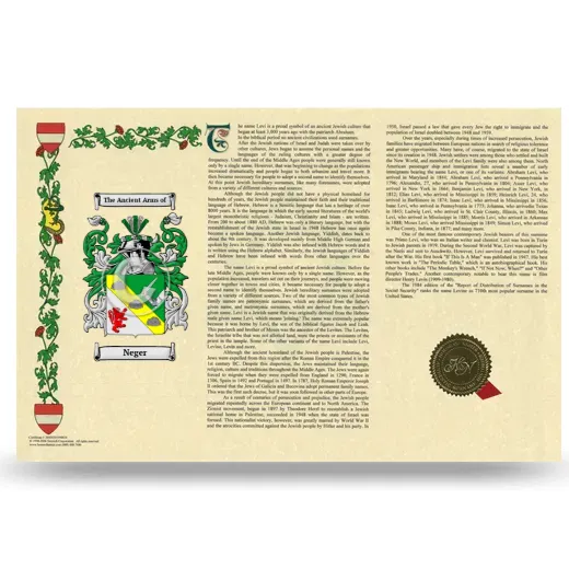 Neger Armorial History Landscape Style