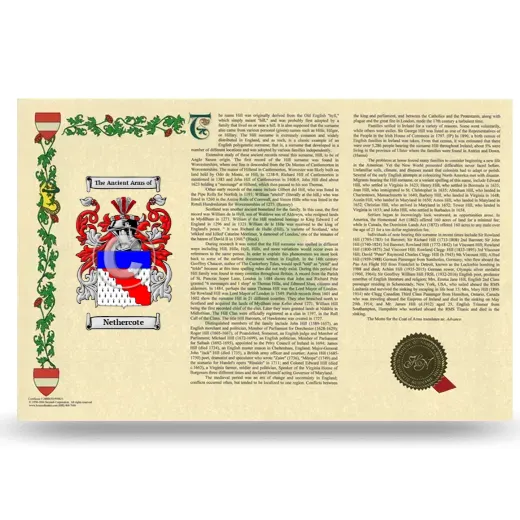 Nethercote Armorial History Landscape Style