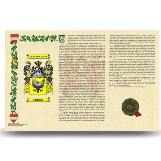 Nielsson Armorial History Landscape Style