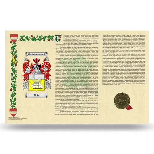 Nois Armorial History Landscape Style