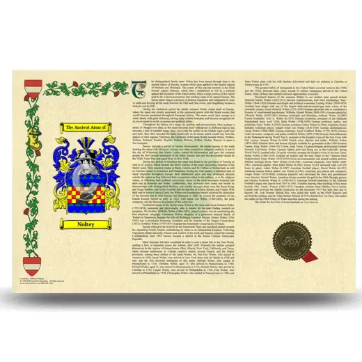 Noltey Armorial History Landscape Style