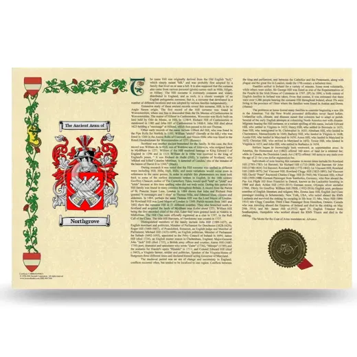 Northgrove Armorial History Landscape Style