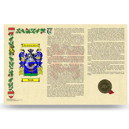 Novak Armorial History Landscape Style