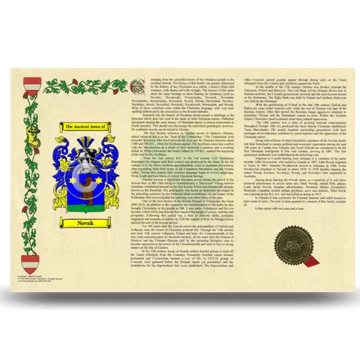 Novak Armorial History Landscape Style
