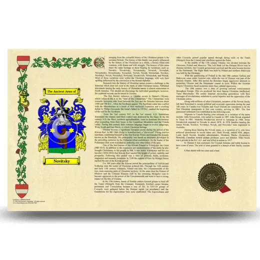 Novitsky Armorial History Landscape Style