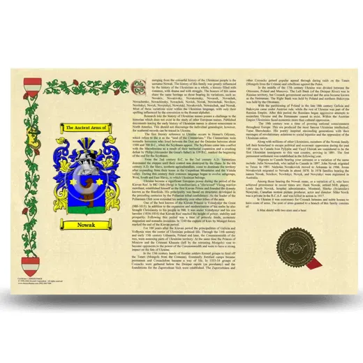 Nowak Armorial History Landscape Style