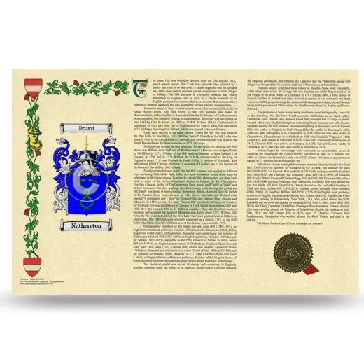 Nuthereton Armorial History Landscape Style