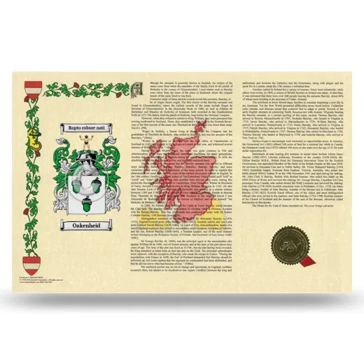 Oakenheid Armorial History Landscape Style