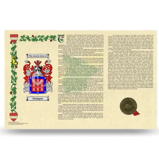 Ocampos Armorial History Landscape Style