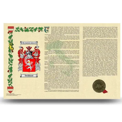 Occhiuzzi Armorial History Landscape Style