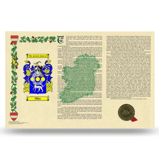 Oflyn Armorial History Landscape Style