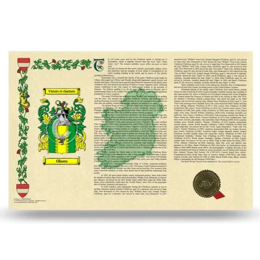 Ohoro Armorial History Landscape Style