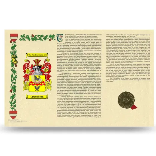 Oppenheim Armorial History Landscape Style