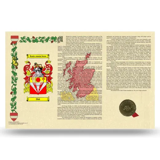 Oré Armorial History Landscape Style