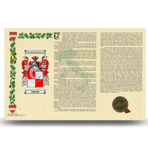 Orlandi Armorial History Landscape Style