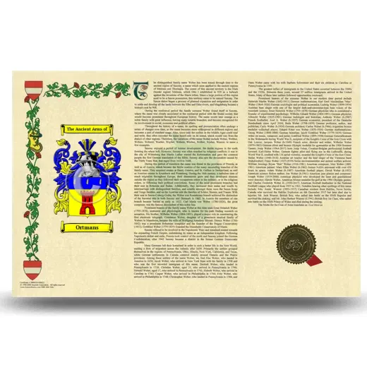 Ortmans Armorial History Landscape Style