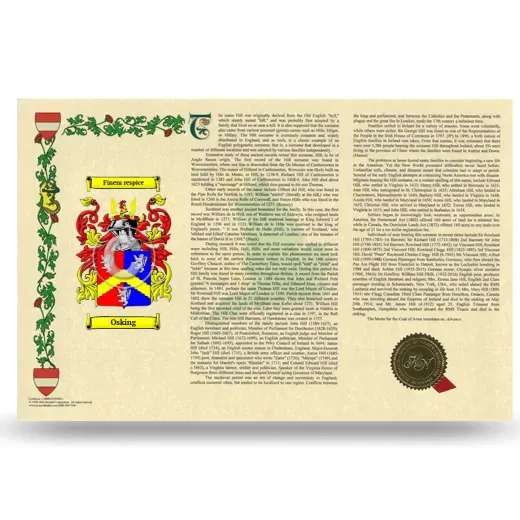 Osking Armorial History Landscape Style