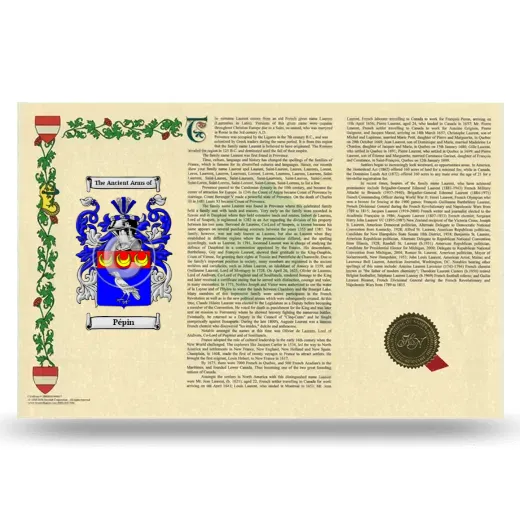 Pépin Armorial History Landscape Style