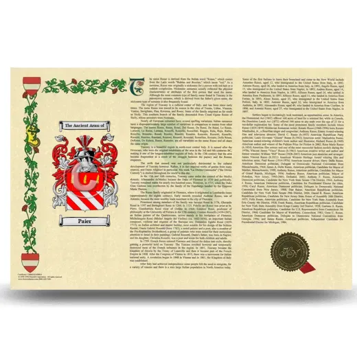 Paier Armorial History Landscape Style