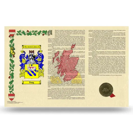 Pang Armorial History Landscape Style