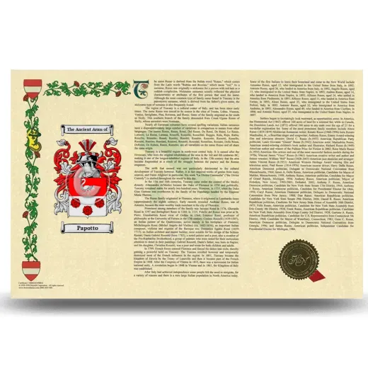 Papotto Armorial History Landscape Style