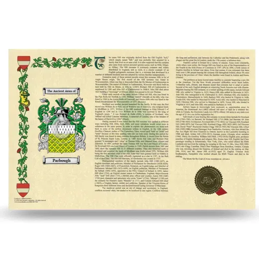 Parbough Armorial History Landscape Style