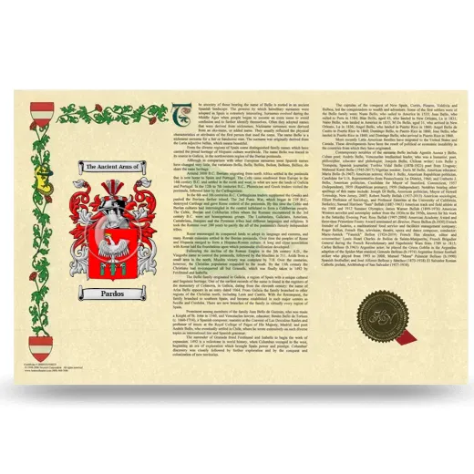Pardos Armorial History Landscape Style