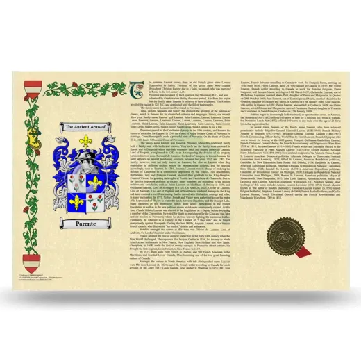 Parente Armorial History Landscape Style