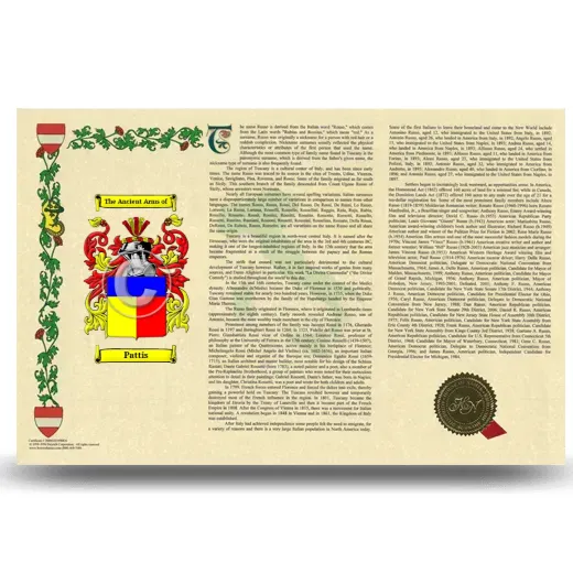 Pattis Armorial History Landscape Style