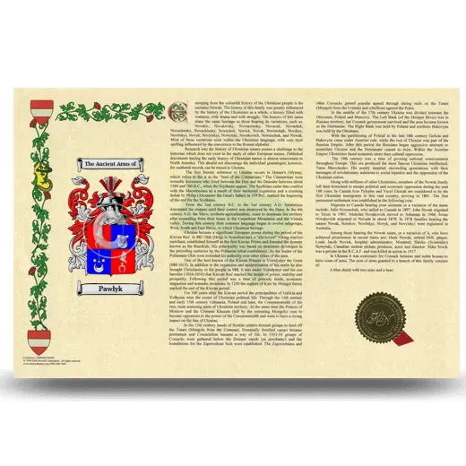 Pawlyk Armorial History Landscape Style