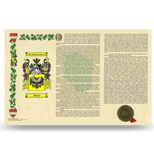 Pazzi Armorial History Landscape Style