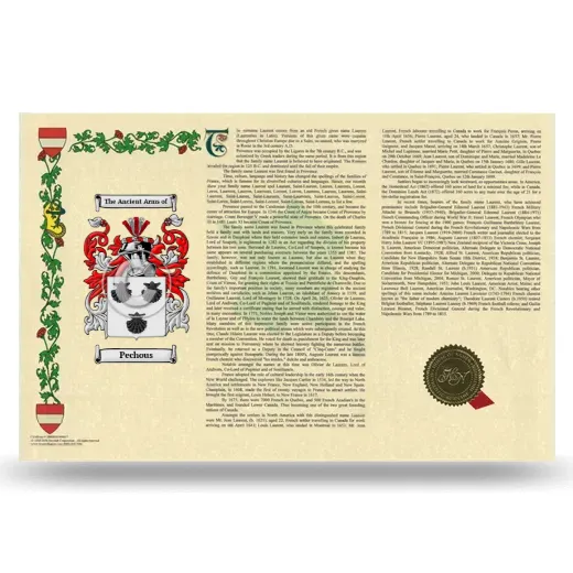 Pechous Armorial History Landscape Style