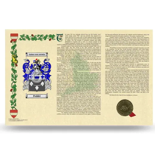 Peddel Armorial History Landscape Style