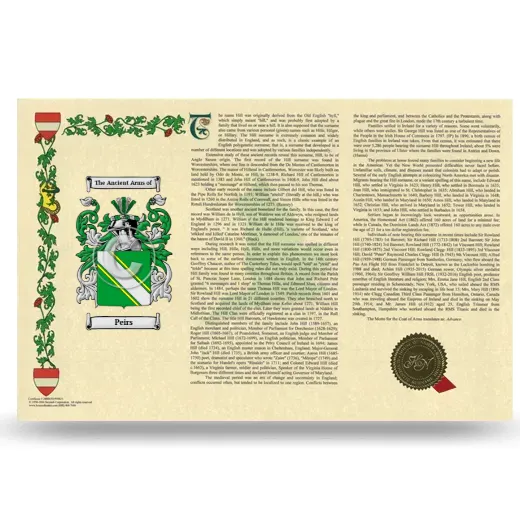 Peirs Armorial History Landscape Style
