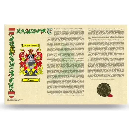 Penake Armorial History Landscape Style