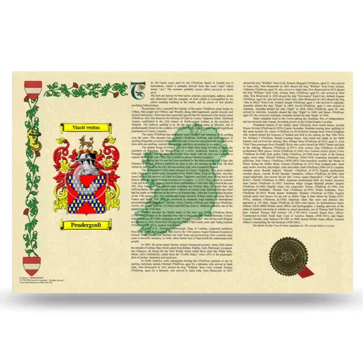 Pendergraft Armorial History Landscape Style