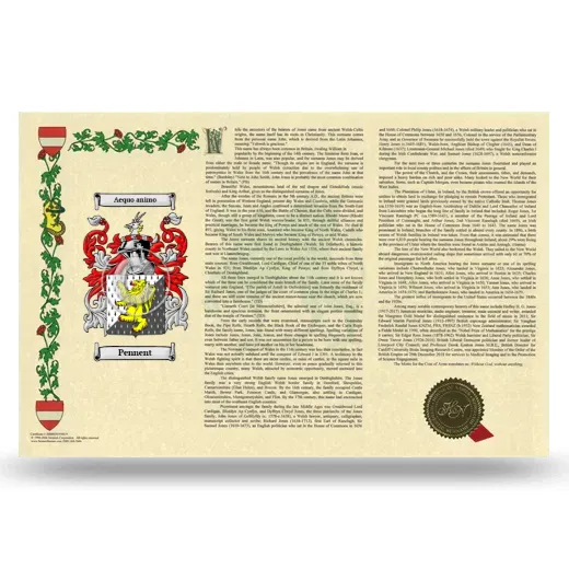 Pennent Armorial History Landscape Style