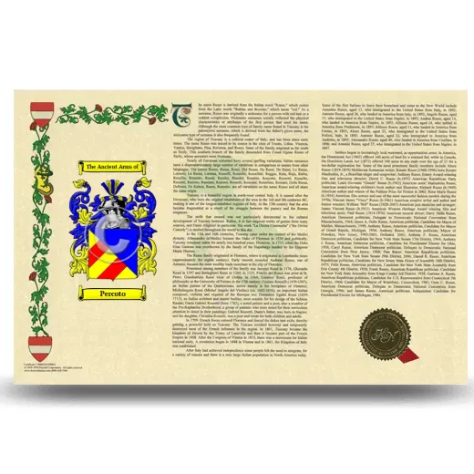 Percoto Armorial History Landscape Style