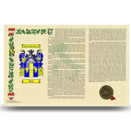 Peric Armorial History Landscape Style