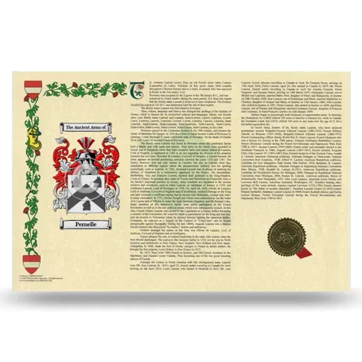 Pernelle Armorial History Landscape Style