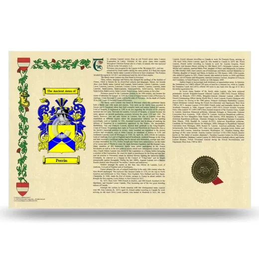 Perrin Armorial History Landscape Style