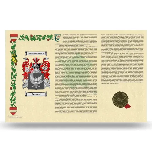 Perroud Armorial History Landscape Style