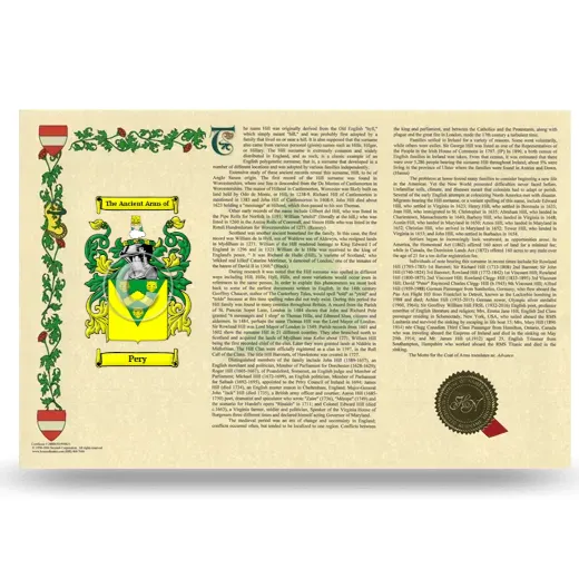 Pery Armorial History Landscape Style