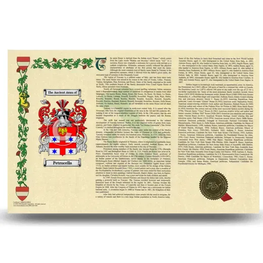 Petrucella Armorial History Landscape Style