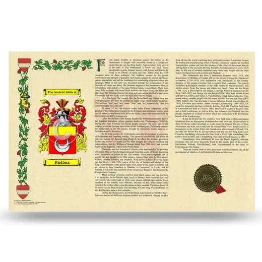 Pietters Armorial History Landscape Style